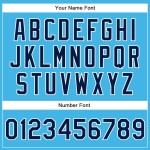 Custom Sky Blue Navy-White Authentic Baseball Jersey