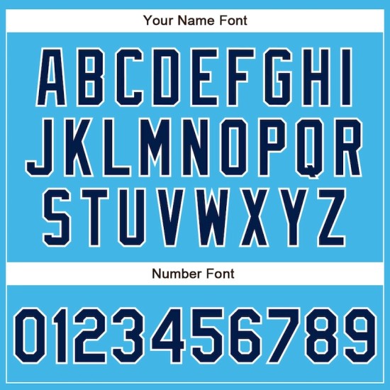 Custom Sky Blue Navy-White Authentic Baseball Jersey