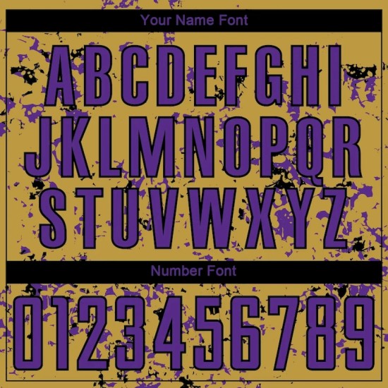 Custom Old Gold Purple-Black Abstract Fragment Art Sublimation Soccer Uniform Jersey Custom Old Gold Purple-Black Abstract Fragment Art Sublimation Soccer Uniform Jersey