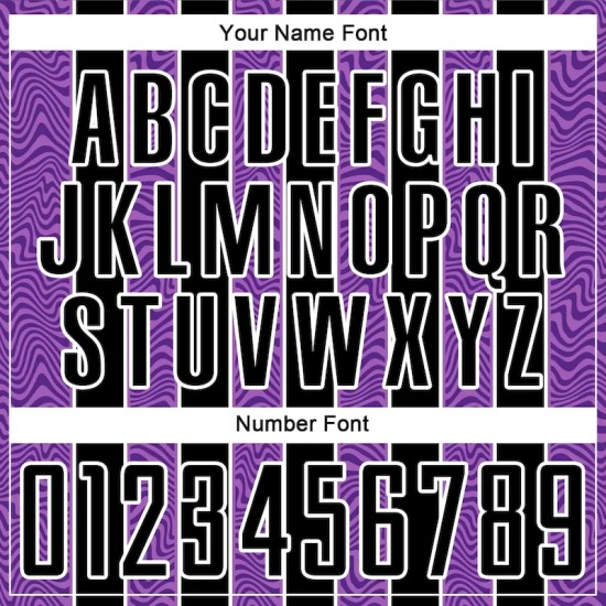 Custom Black Purple-White Line Sublimation Soccer Uniform Jersey