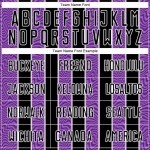 Custom Black Purple-White Line Sublimation Soccer Uniform Jersey