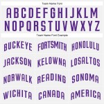 Custom White Purple Pinstripe Purple Authentic Baseball Jersey
