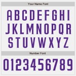 Custom White Purple Pinstripe Purple Authentic Baseball Jersey