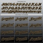 Custom Gray Old Gold-Black Authentic Fade Fashion Baseball Jersey