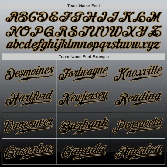 Custom Gray Old Gold-Black Authentic Fade Fashion Baseball Jersey