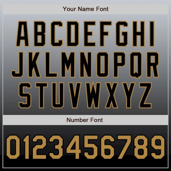 Custom Gray Old Gold-Black Authentic Fade Fashion Baseball Jersey