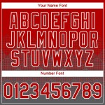 Custom Red Steel Gray-White 3D Pattern Design Gradient Square Shapes Performance T-Shirt