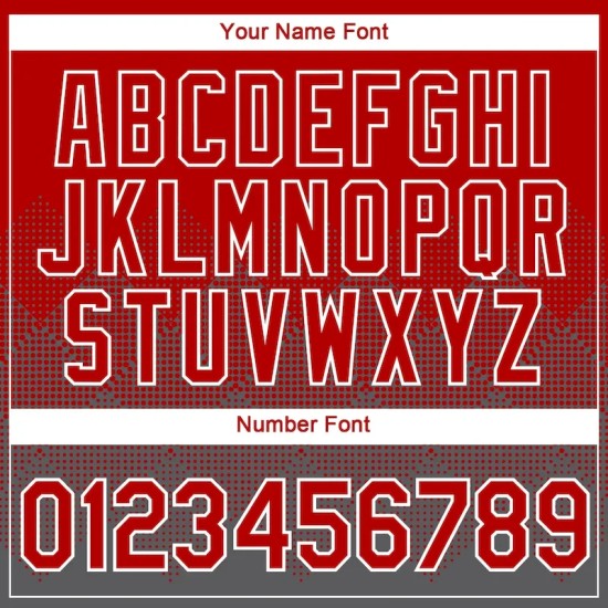 Custom Red Steel Gray-White 3D Pattern Design Gradient Square Shapes Performance T-Shirt