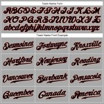 Custom Gray Black Pinstripe Black-Crimson Authentic Baseball Jersey