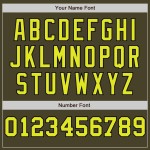 Custom Olive Neon Yellow Cream-Black Pinstripe Authentic Split Fashion Salute To Service Baseball Jersey