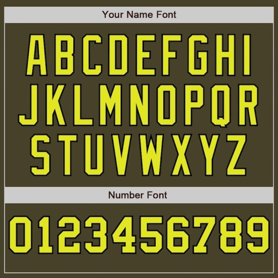 Custom Olive Neon Yellow Cream-Black Pinstripe Authentic Split Fashion Salute To Service Baseball Jersey