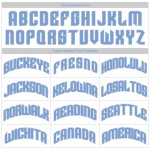 Custom White Light Gray-Light Blue Authentic Throwback Basketball Jersey