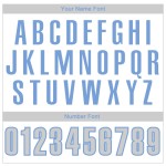 Custom White Light Gray-Light Blue Authentic Throwback Basketball Jersey