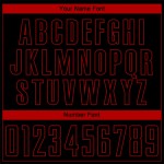 Custom Black Red-White Sublimation Soccer Uniform Jersey