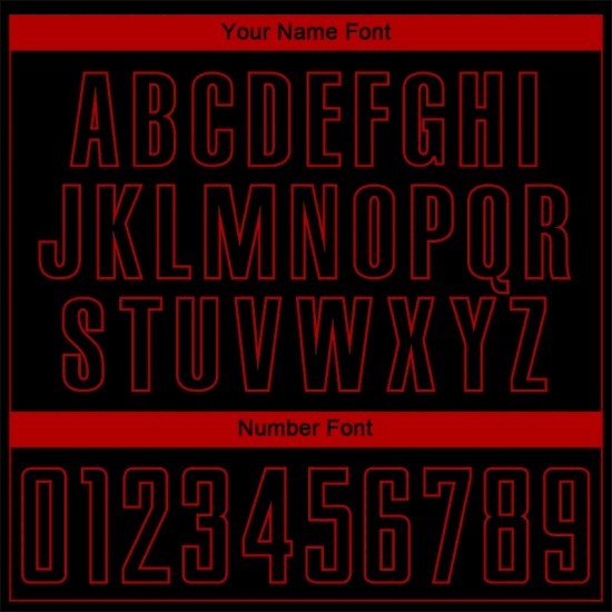 Custom Black Red-White Sublimation Soccer Uniform Jersey