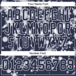 Custom Stitched Navy White Christmas Snowflakes 3D Sports Pullover Sweatshirt Hoodie Custom Stitched Navy White Christmas Snowflakes 3D Sports Pullover Sweatshirt Hoodie