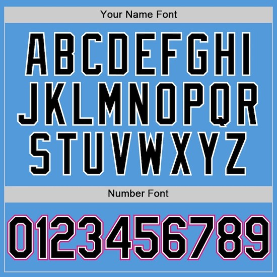 Custom Powder Blue Black-Hot Pink Performance Vapor Golf Polo Shirt