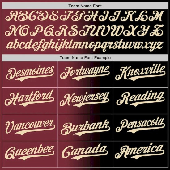 Custom Black Cream-Burgundy Authentic Gradient Fashion Baseball Jersey