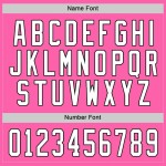 Custom Pink White-Black Hockey Jersey