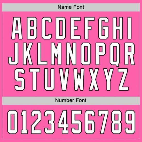 Custom Pink White-Black Hockey Jersey