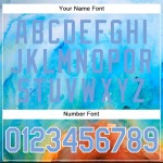 Custom Tie Dye Light Blue-White 3D Authentic Baseball Jersey