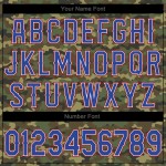 Custom Camo Royal-Red Authentic Salute To Service Baseball Jersey