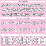 Custom Light Pink White-Black Authentic Throwback Basketball Shorts