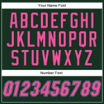 Custom Green Pink-Light Blue Authentic Baseball Jersey
